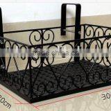 Wrought Iron Hanging Metal Plant Flower Pot Stand thumbnail-1