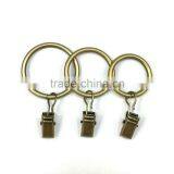Small Curtain Ring With Clip / Steel Rod Ring With Clip Hanging / A Ring With A Clip thumbnail-1