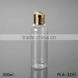 2017 Hot New Products Coasmetic Round Shoulder Pet Clear Lotion 250ml Plastic Shampoo Bottle Packaging With Disc Top Cap thumbnail-6