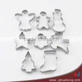 8 Pcs Stainless Steel Different Cute Shape Biscuit Cutter Set,Biscuit Mould (HCM-M27) thumbnail-1