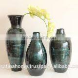 Round Colored Lacquer Flower Vase thumbnail-1