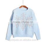 2017 Fashion Sweater New Design Winter Women Knitted Pullover Christmas Sweater thumbnail-4