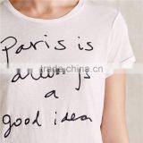 China Supplier Online Shopping Best Selling Loose Cotton t Shirt for Women thumbnail-3