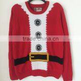 Unisex Long Batwing Sleeve Knitted Sweater Christmas Jumper Knitwear For Autumn Winter thumbnail-3