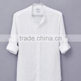 2014 Custom long sleeve mens linen shirts