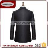 New Design Satin Trim Formal Business Black Men'S Fashion Suit Jacket thumbnail-2
