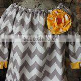 Fancy Christmas Chevron Material Baby Girls Frocks Christmas Dress For Gilrs' Dresses thumbnail-6