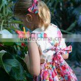 Boutique Children Cotton Flower Pattern Toddler Girl Summer Suspender Princess Dress thumbnail-4