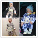 Boutique Childrens Clothes Cotton Spring Autumn Baby Boy Girl Newborn Clothes Set For Babies Boy Clothes 2pc Suit Shirt+Pants thumbnail-4