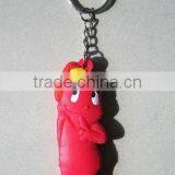 2014 Newest Design Promotion Rubber Keychain
