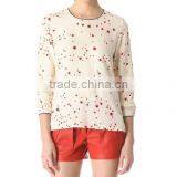 Womens Good Quality Star Print Chiffon Tops thumbnail-1
