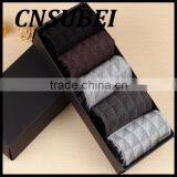 5pairs per Box Fashion Bamboo Fiber Socks Men's Socks Summer and Autumn Gift Box Men's Summer Meia Socks thumbnail-2