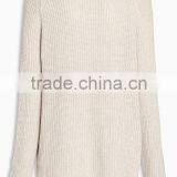 2017 Hottest Women Knit Top Sweater With Lace Trim Top thumbnail-3