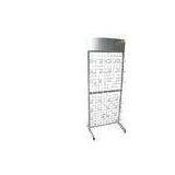 Custom Floor Wire Mesh Grid Display Racks Powder Coating for Retail Stores