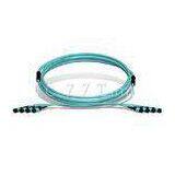 FTTH TIA-604-5 MPO Fiber Optic Patch Cord Male Connector , Cable Assemblies