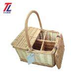 Wholesale Picnic Basket Hot Sale Cheap Handmade Woven Wicker Baskets With Lid thumbnail-2