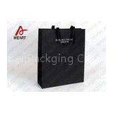 Black Dyed Materia Bluel Promotional Paper Bags With 1 Color Printing