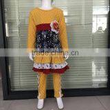 Best Selling Floral Ruffle Custom Girls Boutique Sets thumbnail-1