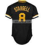 Design your own baseball jersey t-shirt-black with yellow customise logo baseball t-shirt-Best Quality Cheap Custom T Shirt