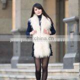 New Arrival Pastel Color Mongolian Lamb Fur Winter Scarf Shawl European Style thumbnail-1