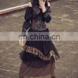Steampunk Postapocalyptic Long Layered Skirt thumbnail-6