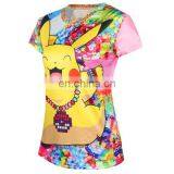 2017 Creat Your Own Mixed Color Summer 3D Cheap 100 Polyester Sublimation Women T Shirt thumbnail-6