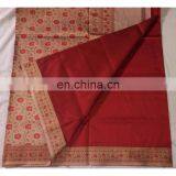 Women's Designer Wedding Wear Red Handmade Valkalam Banarasi Silk Bridal Saree Party Wear Dress thumbnail-6