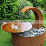 80cm CORTEN Steel Water Bowl Decorative Garden Fountain thumbnail-1