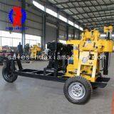 XYX-130 wheeled hydraulic water well drilling rig easy to move Trailer type water well drilling rig for sale