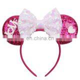 RTS Sequin Minnie Headband Baby Girl Headband Valentine Hairbands thumbnail-2