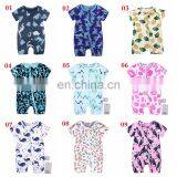 2019 New Summer Newborn Baby Girls Big Flower Zipper Overalls Clothes Cotton Rompers Baby Clothes Over 40styles thumbnail-3
