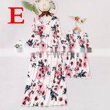 Women Girls Family Clothes Mother Daughter Matching Boho Floral Long Maxi Dress (this Link for Kids) thumbnail-6