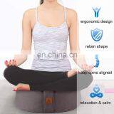 Zafu Buckwheat Meditation Cushion Organic Cotton Cover Kneeling Pillow Yoga Bolster for Women and Men thumbnail-5