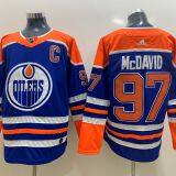 Edmonton Oilers #97 McDavid Blue Jersey