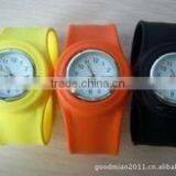 2016 Attractive Silicone Kids Slap Watches Slap Band Quartz Watches Slap Wrap Watch thumbnail-1