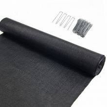 Black Plastic Ground Cover Agriculture Weed Control Fabric For Plant thumbnail-3