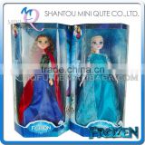 Mini Qute Kawaii with "Let it go" music and flash electronic Plastic cartoon Frozen doll princess anna & elsa olaf children toys