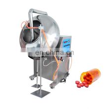 Gummy Candy Medicine Sugar Mini Chocolate Tablet Film Coating Machine Auto Coating Pan for Rice Cakes
