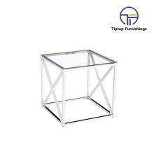 Hot Sale New Design Gold Side Table Modern Golden Stainless Steel Round Side Table thumbnail-1