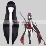 High Quality 100cm Long Straight Boku Secret Service-Shirakiin Ririchiyo Purple Synthetic Anime Wig Cosplay Hair Wig Party Wig thumbnail-1