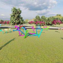 Large Outdoor Climbing Frame Combination Slide for Kindergartens, Children's Amusement Equipment, Community Rock Climbing Outdoor Plastic Toys thumbnail-3