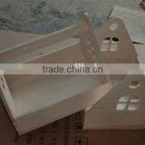 Searuns Unfinished Wood Tray Box With Handle,unfinished Wood Craft Box