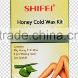 80g honey cold wax kit-aloe vera