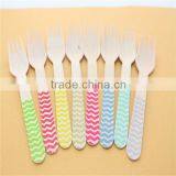 Colorful Mini Tableware Wooden Fork/icream Spoon/toast Knife thumbnail-4