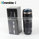 Small Black 3rd Generation Stainless Steel Camera Lens Cup for Canon 70-200MM thumbnail-1