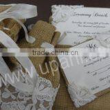 Burlap Lace Invitation thumbnail-3