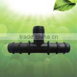 tee barb connector for irrigation