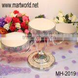 Royal Wedding Cake Stand With Acrylic Crystal Hanging Beads;cake Stand for Wedding /party/hotel Decoration(MH-2019)