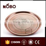 Ancient Copper Embossed Grape Plate, Stainless Steel Non-slip Serving Tray thumbnail-3