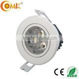 High Power Dimmable 3W 9W LED Downlight Housing AC220V